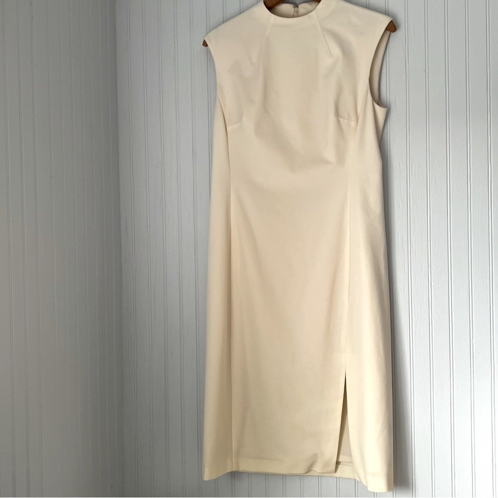 Lauren by Ralph Lauren size 4 Ivory Sheath Dress with side front slit